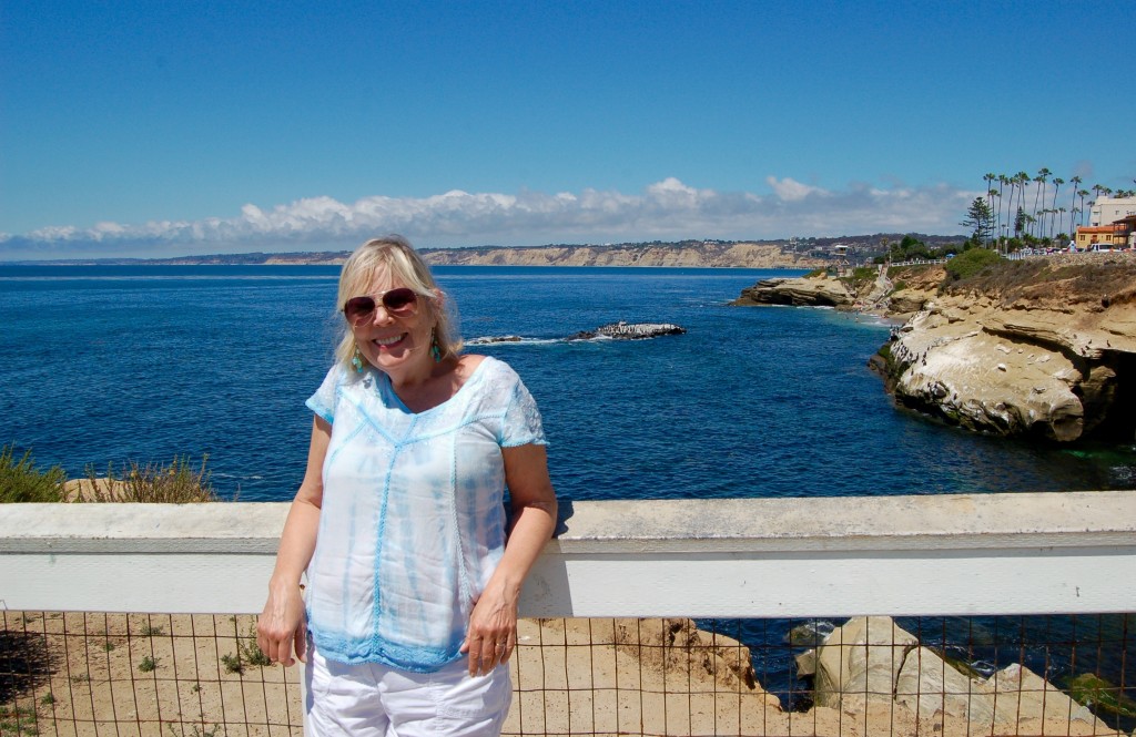 One of the several required photos -- at La Jolla.